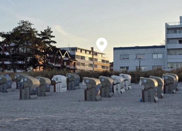 Lage am Strand