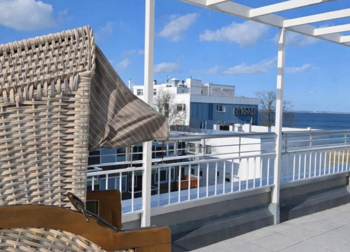 Dachterrasse mit Strandkorb